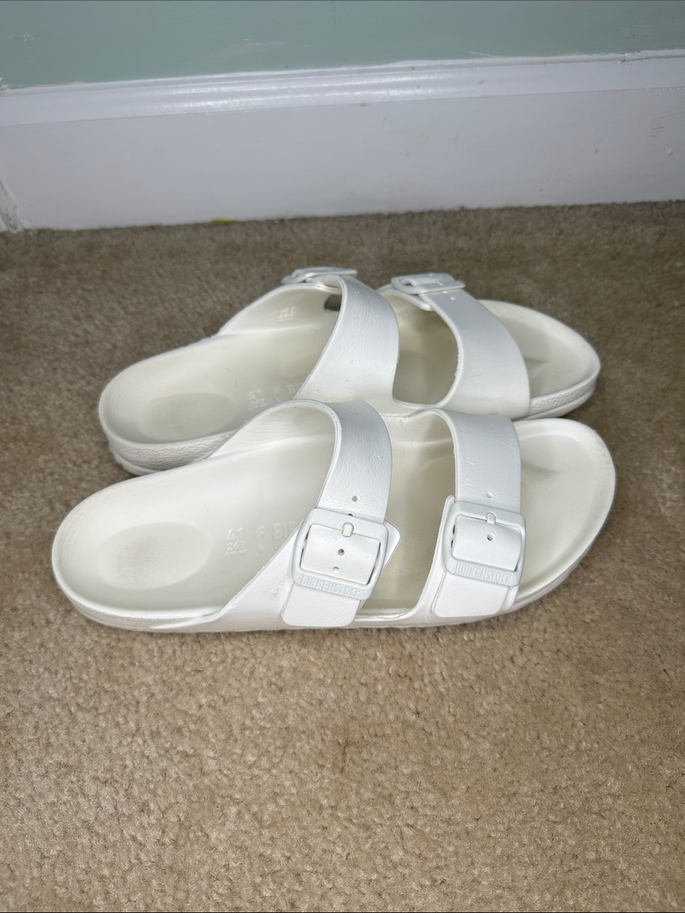 Birkenstock Arizona EVA White Sandals Size EU 41 (Women's 10 / Men's 8)